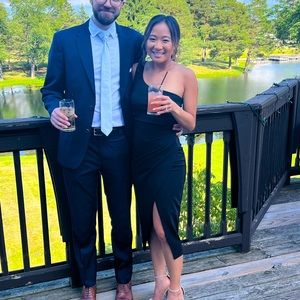 Windsor Black off the shoulder dress